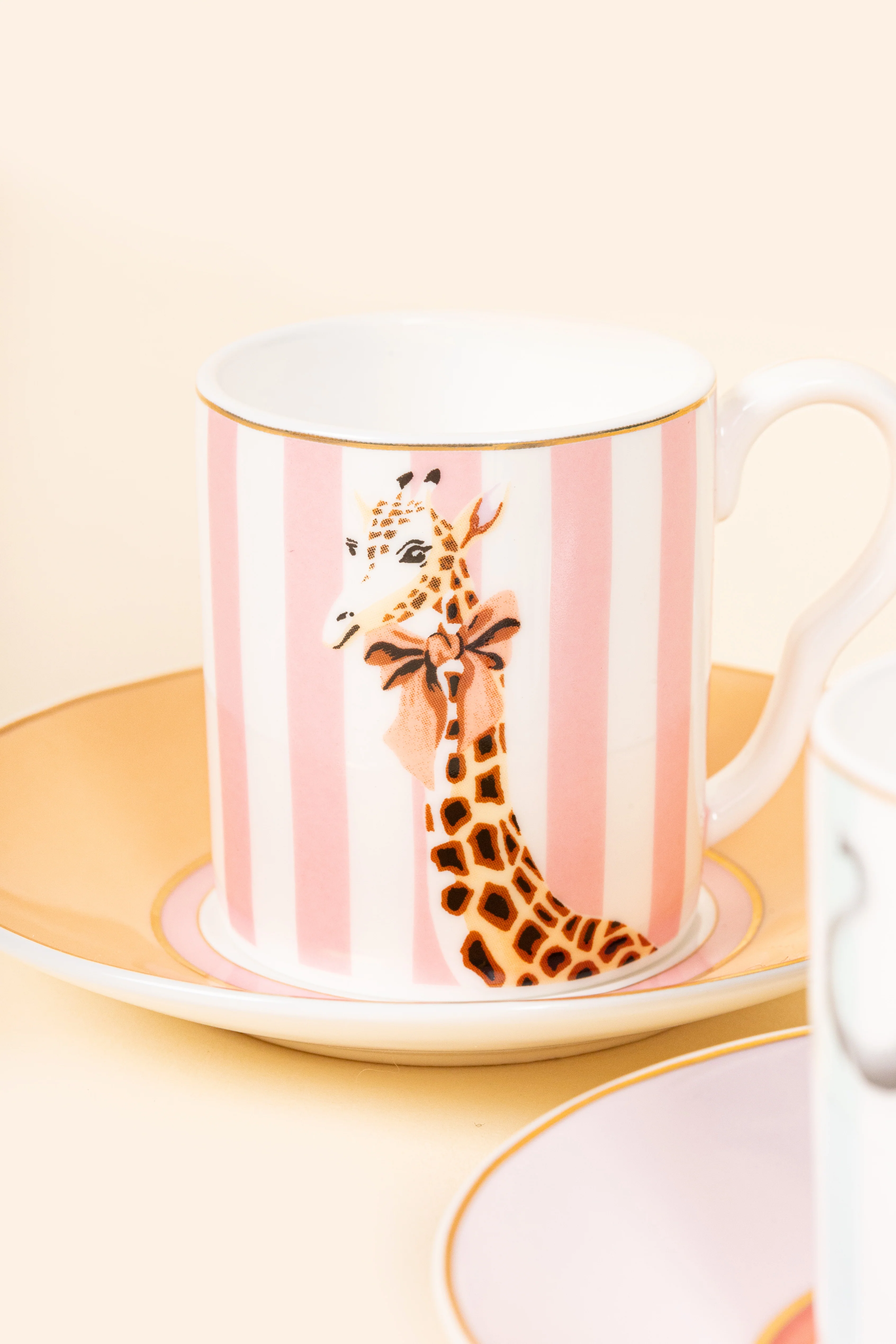 Yvonne Ellen Animal Espresso Cup & Saucers Set of 2