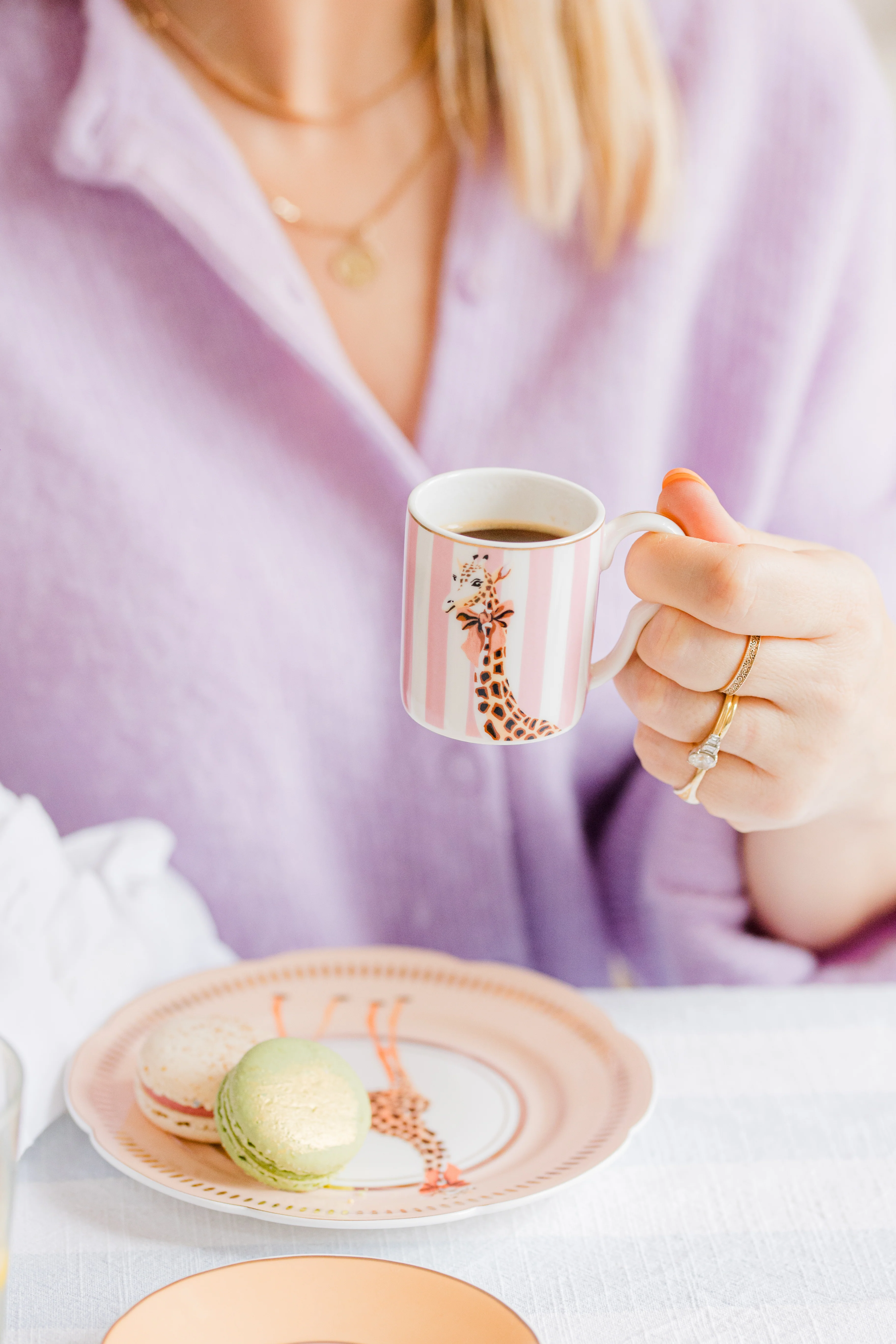 Yvonne Ellen Animal Espresso Cup & Saucers Set of 2