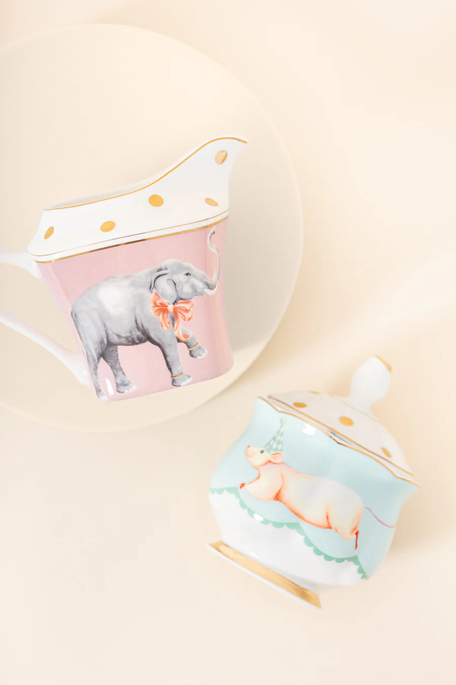 Yvonne Ellen Elephant Milk Jug & Mouse Sugar Pot Set