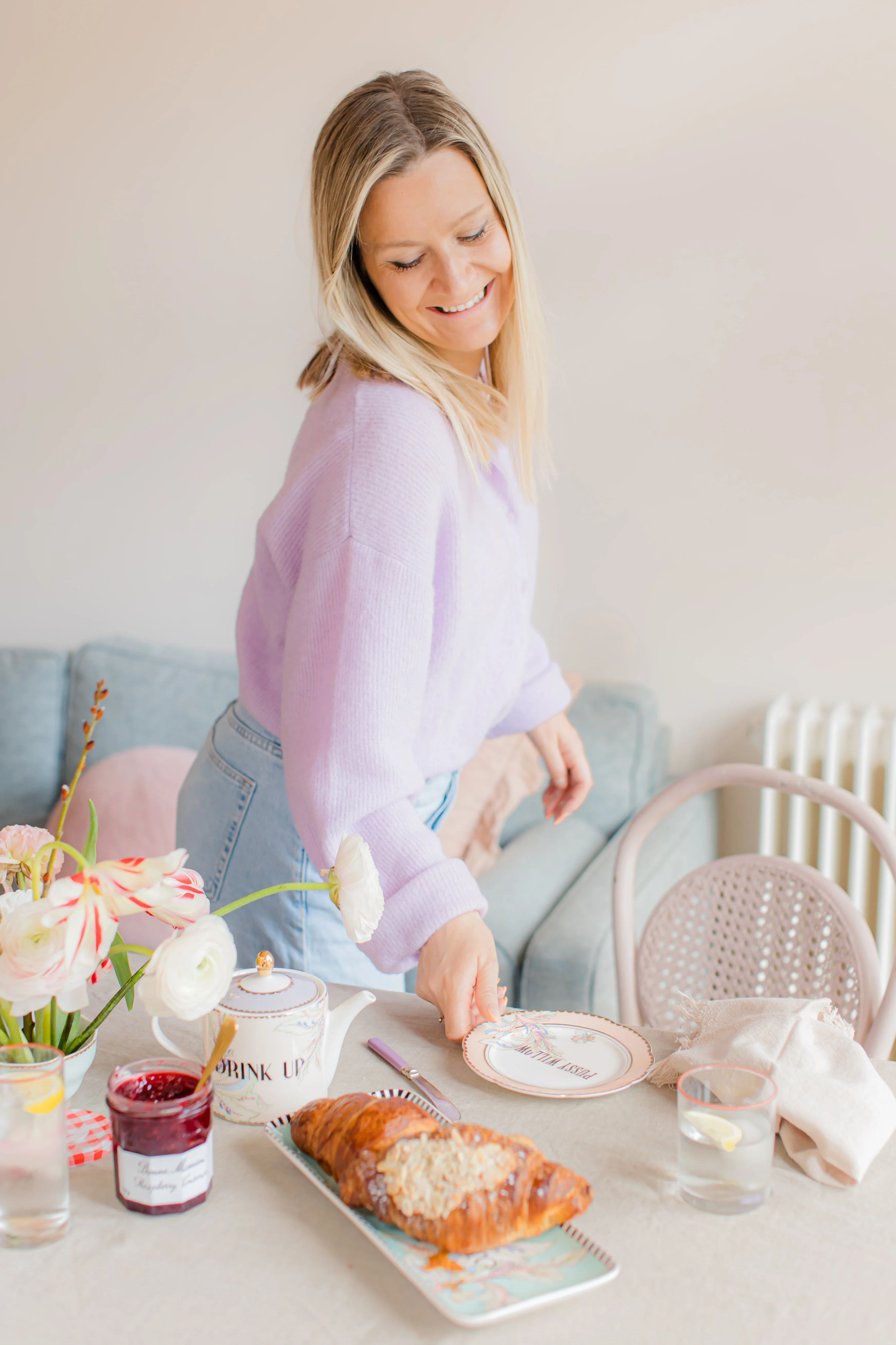 Yvonne Ellen Floral Tea Plates - Set of 4