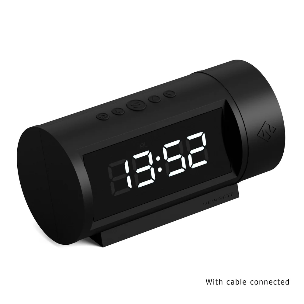 Newgate Pil LED Alarm Clock | Black