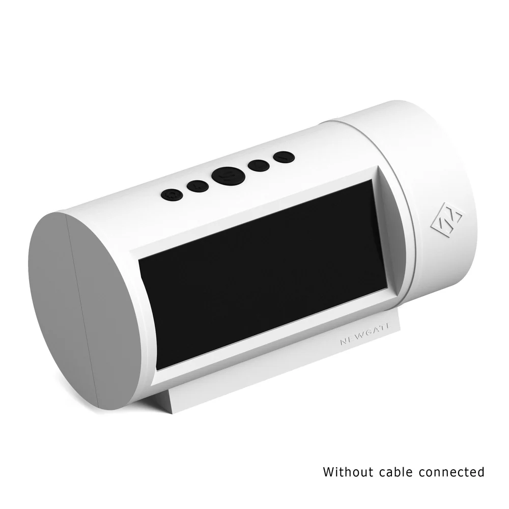 Newgate Pil LED Alarm Clock | White