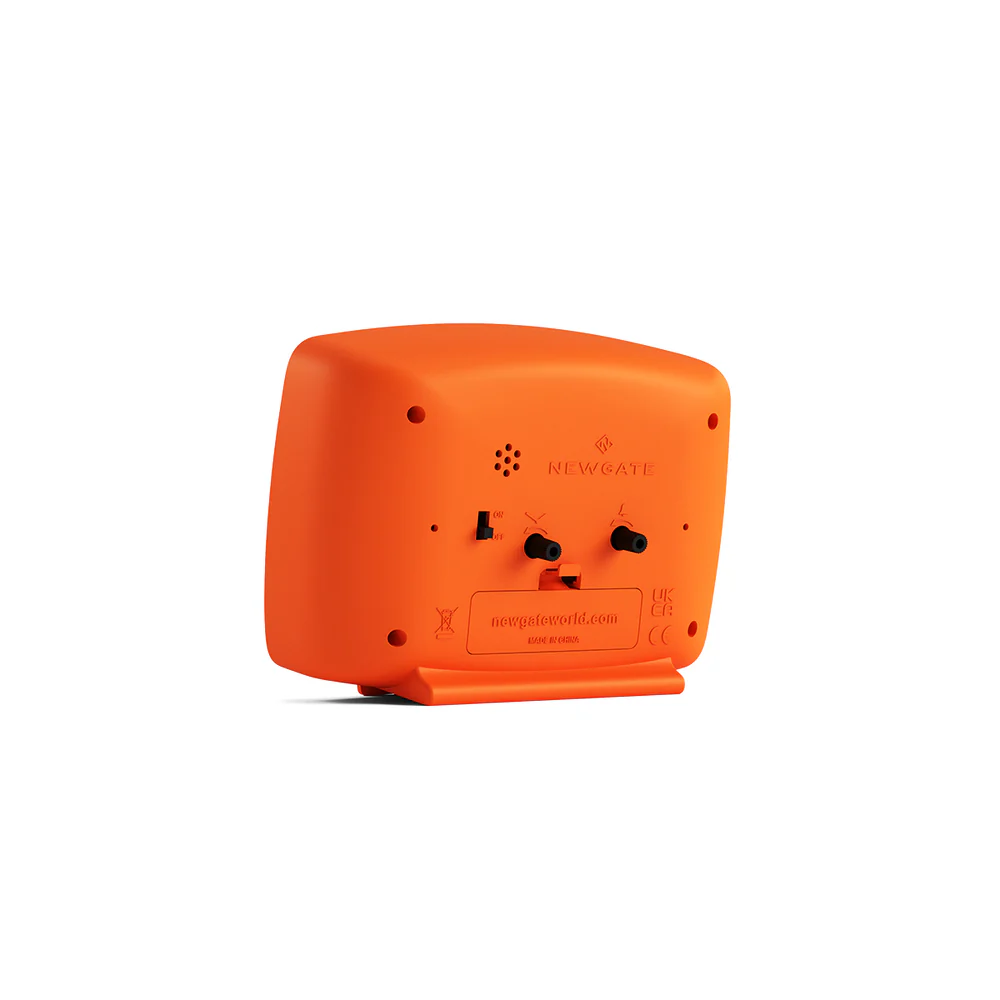 Newgate Brooklyn Alarm Clock | Pumpkin Orange