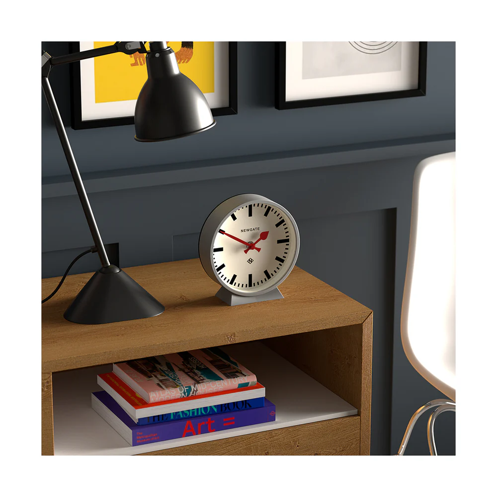 Newgate M Mantel Railway Clock | Grey