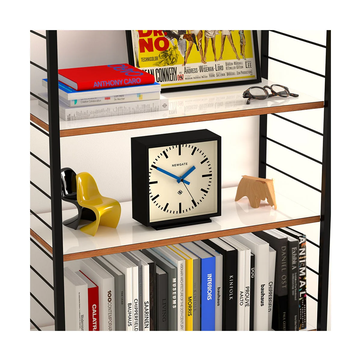 Newgate Amp Mantel Clock | Black / Blue