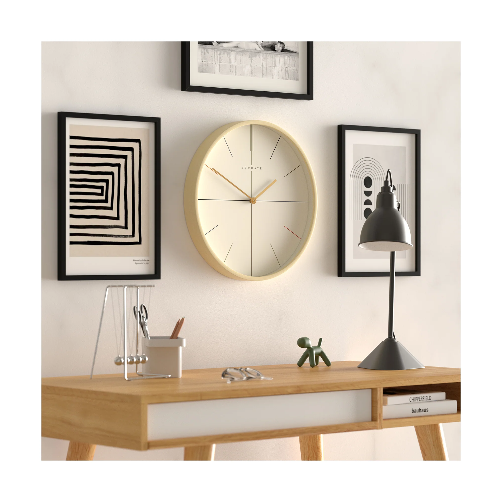 Newgate Hockey Wall Clock | Pale Plywood