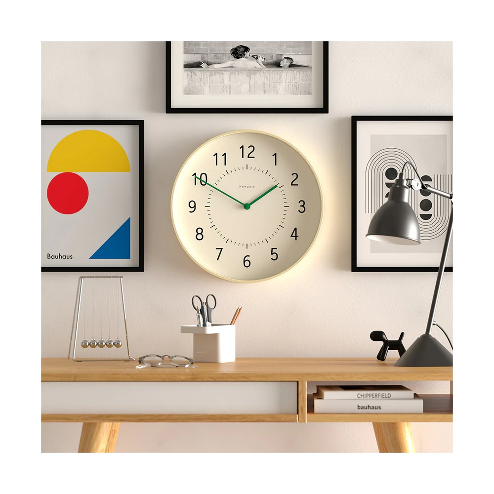 Newgate Monopoly Wall Clock | Plywood / Green