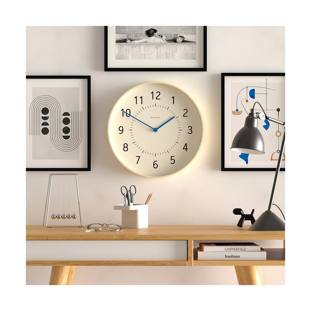 Newgate Monopoly Wall Clock | Plywood / Blue