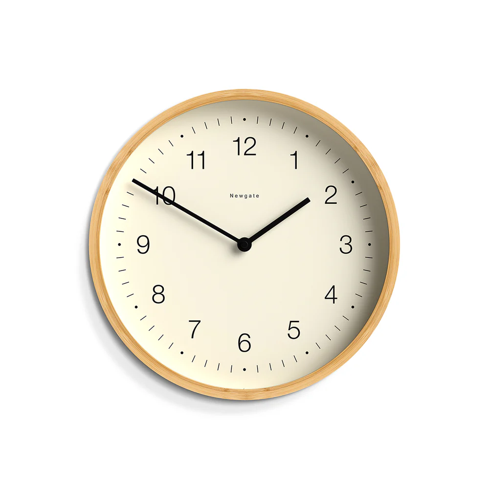 Newgate Bali Wall Clock | Bamboo / Mongoose Dial