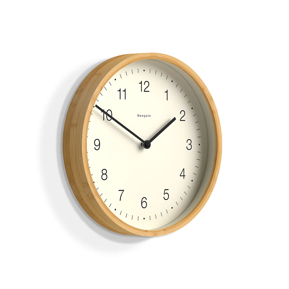 Newgate Bali Wall Clock | Bamboo / Mongoose Dial