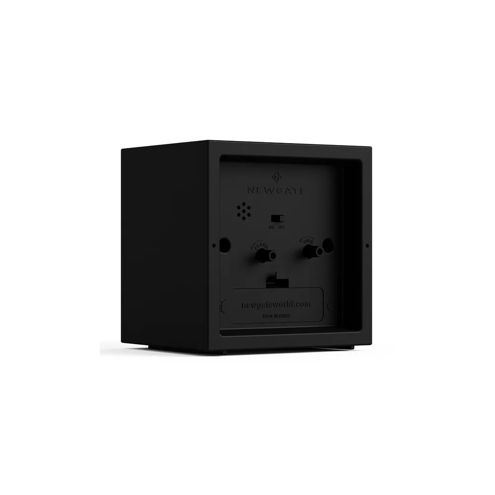 Newgate Equinox Alarm Clock | Black/Black