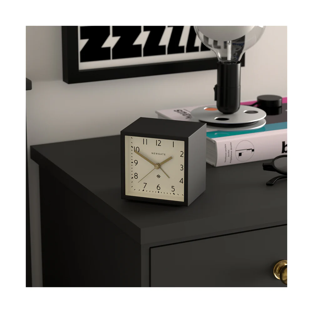 Newgate Equinox Alarm Clock | Black/White