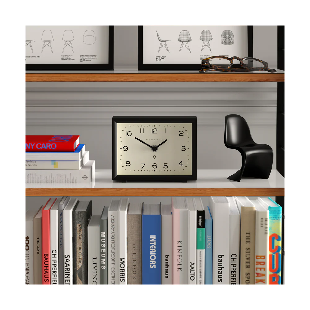 Newgate Henry Mantel Clock | Black