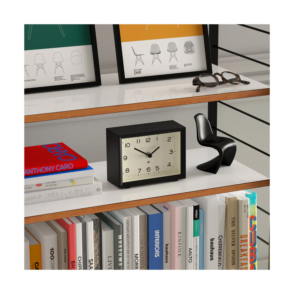 Newgate Henry Mantel Clock | Black