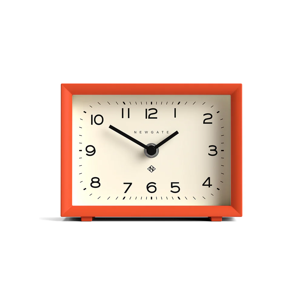 Newgate Henry Mantel Clock | Pumpkin Orange