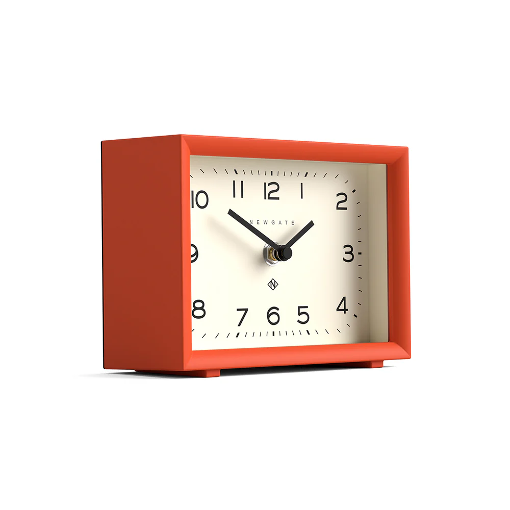 Newgate Henry Mantel Clock | Pumpkin Orange