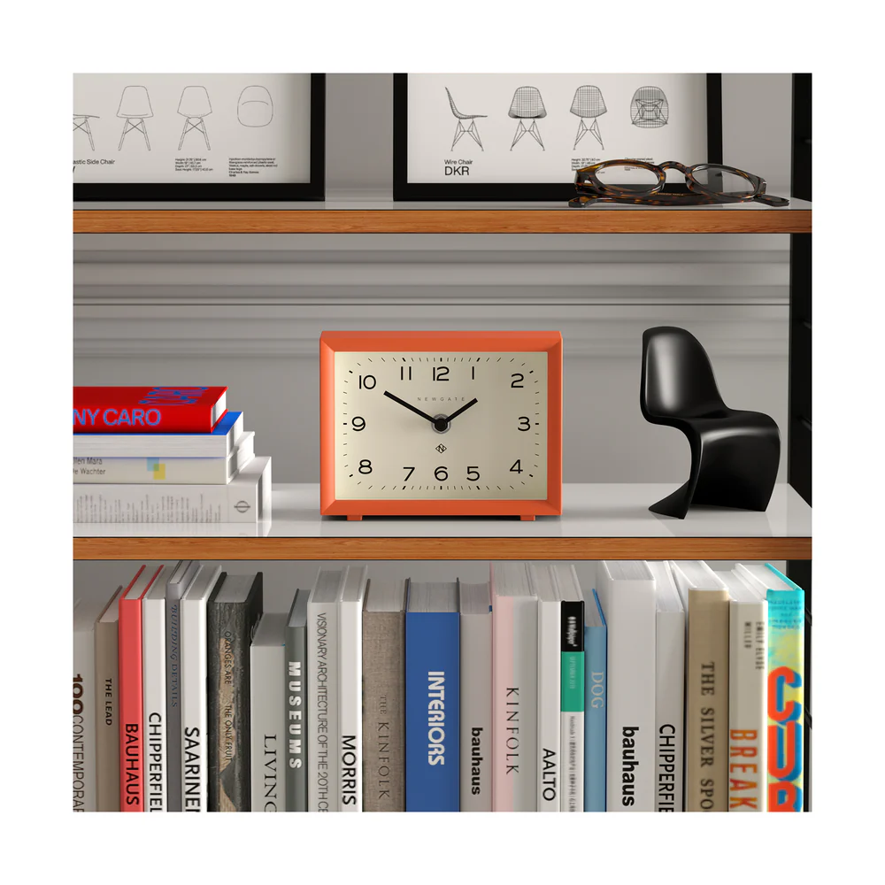 Newgate Henry Mantel Clock | Pumpkin Orange