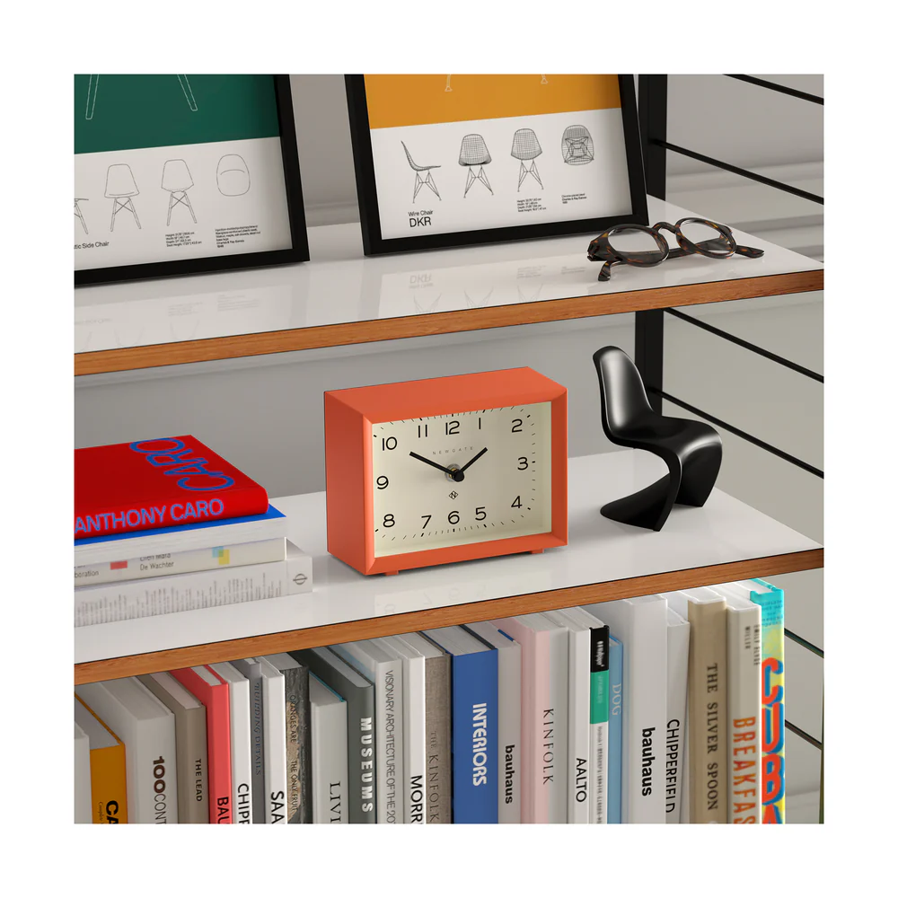 Newgate Henry Mantel Clock | Pumpkin Orange