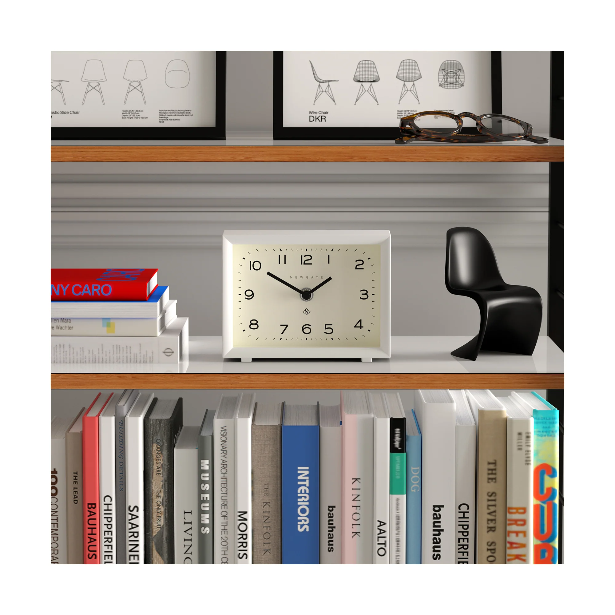 Newgate Henry Mantel Clock | White