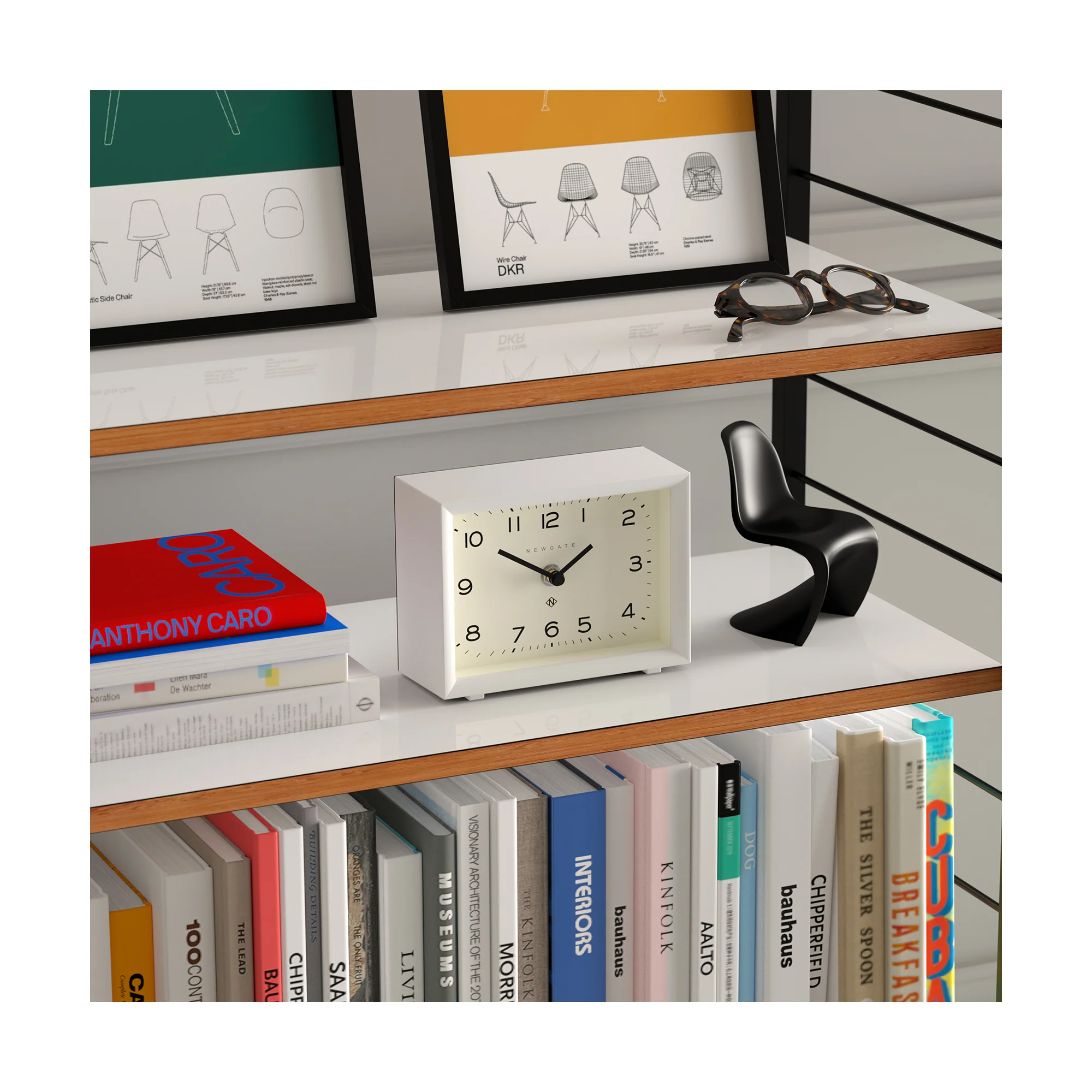 Newgate Henry Mantel Clock | White