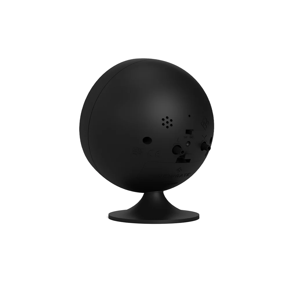 Newgate Spheric Alarm Clock | Black