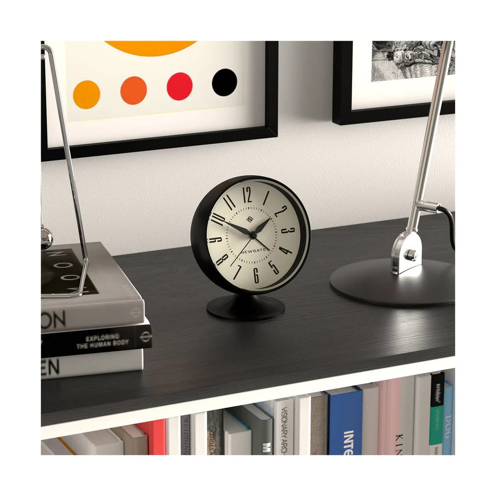 Newgate Spheric Alarm Clock | Black