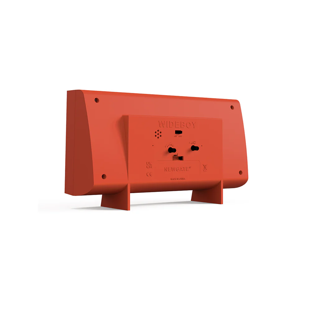 Newgate Wideboy Alarm Clock | Pumpkin Orange