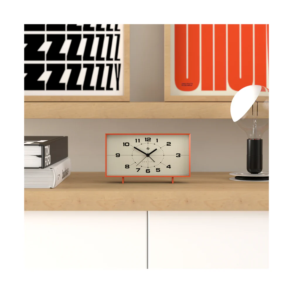 Newgate Wideboy Alarm Clock | Pumpkin Orange