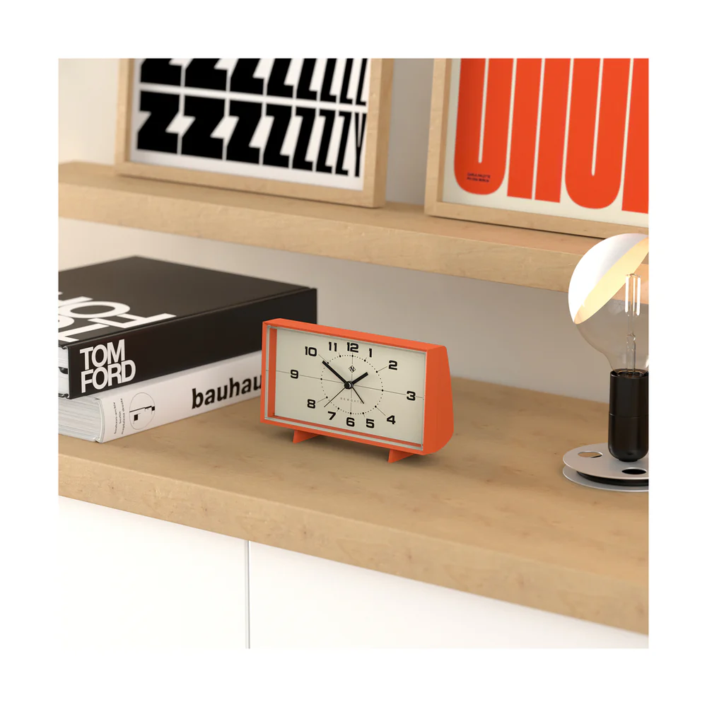 Newgate Wideboy Alarm Clock | Pumpkin Orange