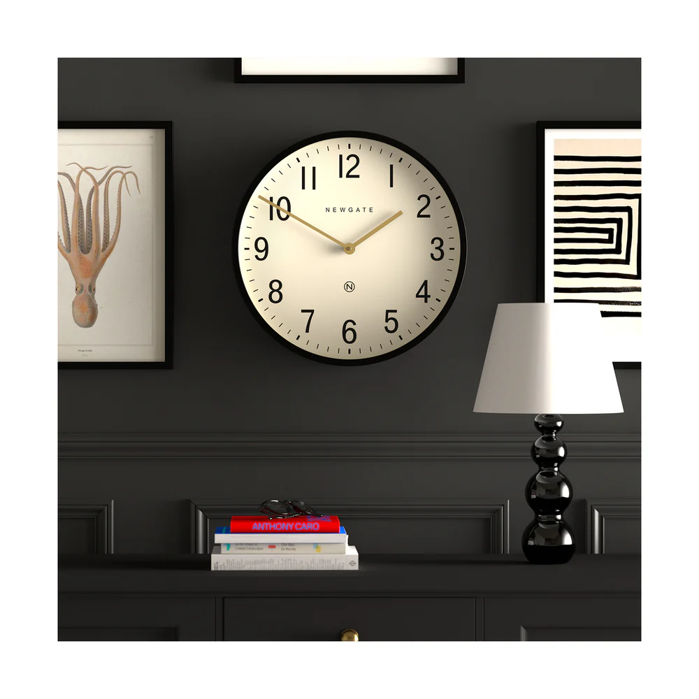 Newgate Universal Arabic Wall Clock | Black