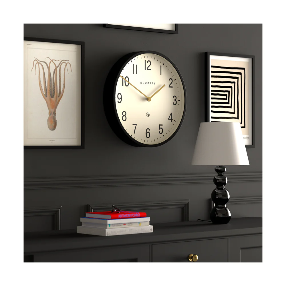 Newgate Universal Arabic Wall Clock | Black