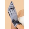 Powder Henrietta Faux Suede Gloves - Mist/Slate