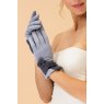 Powder Henrietta Faux Suede Gloves - Mist/Slate