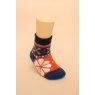 Powder Kids Fair Isle Cosy Socks - Tangerine