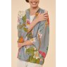 Powder Tropical Flora & Fauna Kimono Jacket - Lavender