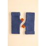 Powder Cassia Wrist Warmers - Denim