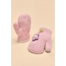 Powder Pals Mittens - Perfect Pansy Pink