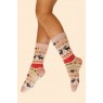 Powder Fair Isle Reindeer Cosy Socks