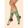 Powder Blooming Lovely Ankle Socks Sage