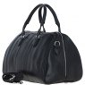 Ashwood Leather Duffle Weekender Bag Black PL47