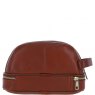 Ashwood Leather Men's Zip Wash Bag Tan PL41