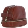 Ashwood Leather Men's Zip Wash Bag Tan PL41