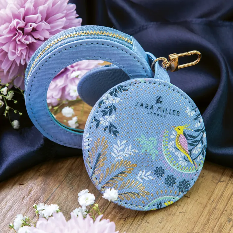 Sara Miller Savannah Key Ring Pouch & Mirror