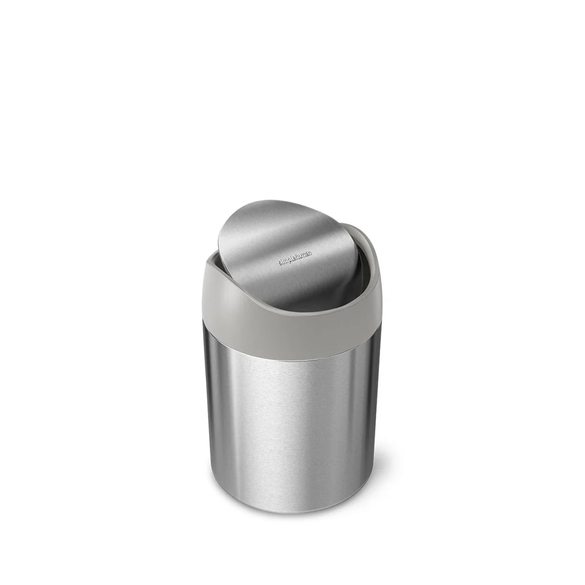 Simple Human Brushed Stainless Steel Mini Bin 1.5L