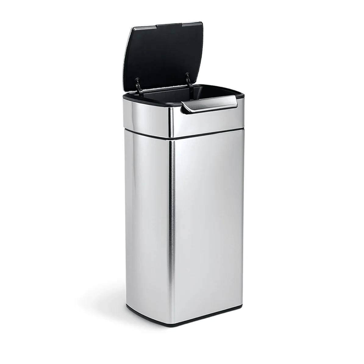 Simple Human Rectangular Touch Bar Bin 30L - Brushed Stainless Steel