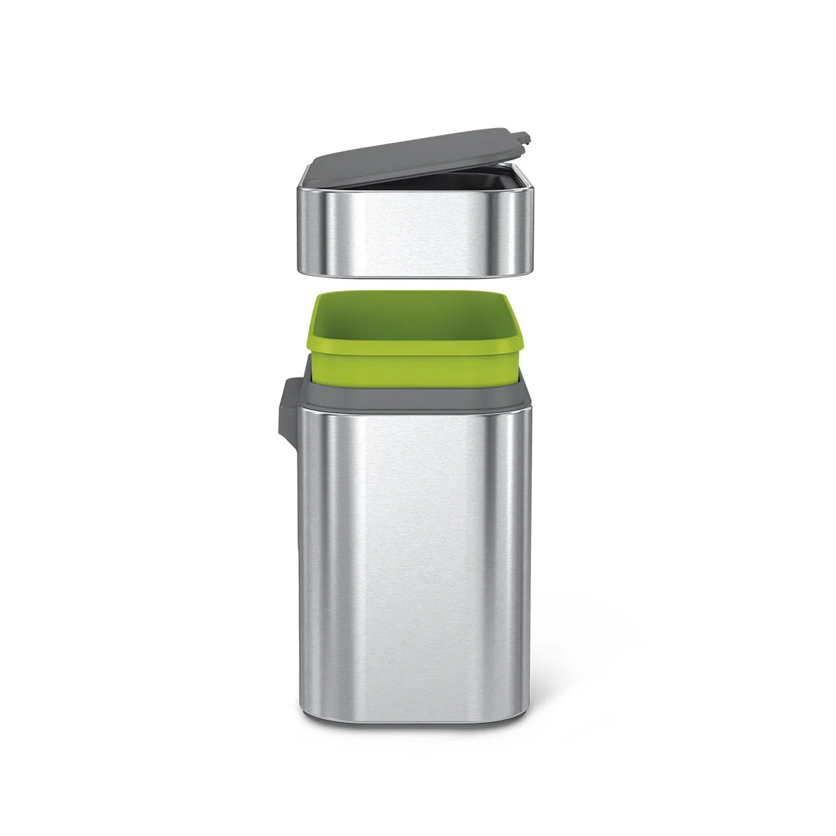 Simple Human Compost Caddy 4L - Brushed Stainless Steel