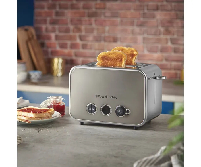 Russell Hobbs Distinction 2 Slice Toaster Titanium