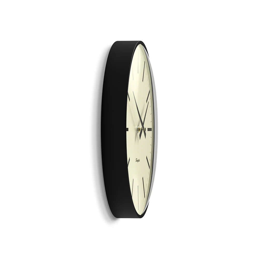 Newgate Radio City Wall Clock | Black / Bowery Dial