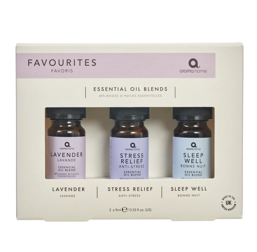 Aroma Home Favourites Essential Oil Blends 9ml - Triple Pack