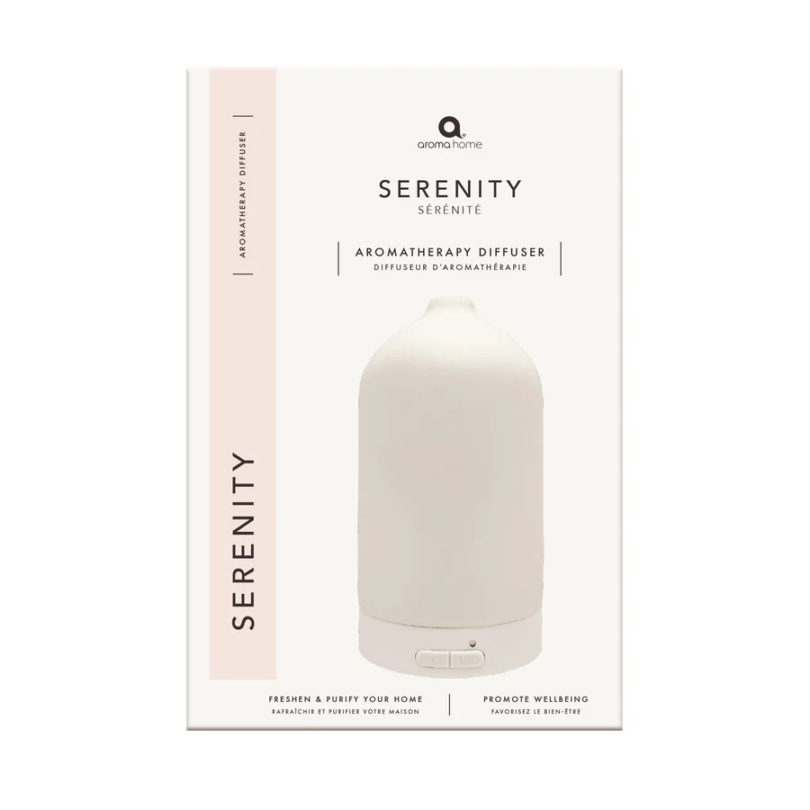 Aroma Home Serenity Ceramic Ultrasonic Diffuser - Cream